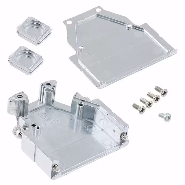 165X14429X Conec  Capots de connecteurs D-Sub en forme de D